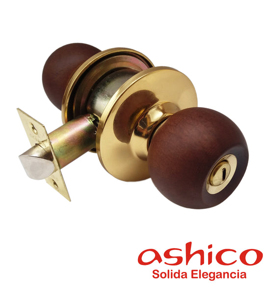 Pomo Legno Sin Llave Oro